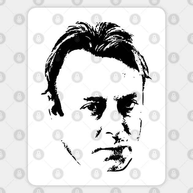 Christopher Hitchens Sticker by Nerd_art